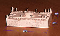 SK70WT12 Модуль Semitop 3 (два однофазных АС-ключ)