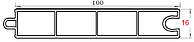 Вагонка пластикова 16 мм (ПВХ)