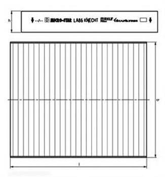 Фільтр салону на Опель Комбо (Opel Combo) Knecht/mahle LA457