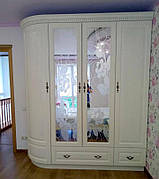 Шафа 1-но радіусна дерев'яна для передпокою / спальні в класичному стилі ДІАРСО колір на вибір, РКБ-Меблі