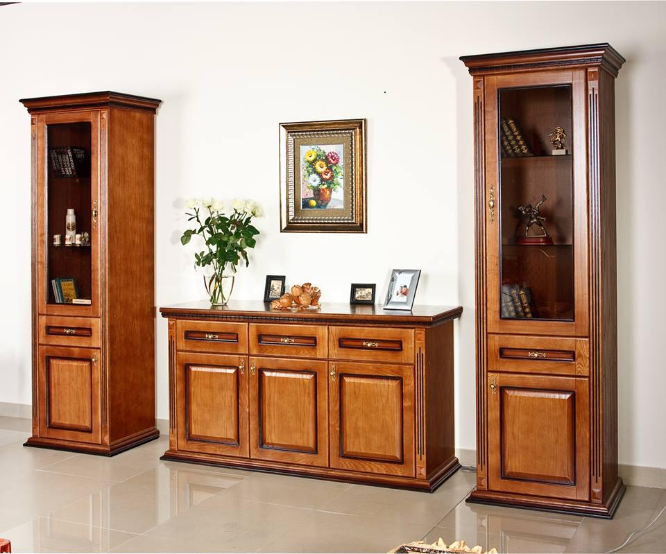 Меблі для вітальні з масиву дерева в класичному стилі  Медея 3,1 РКБ-Меблі, колір на вибір