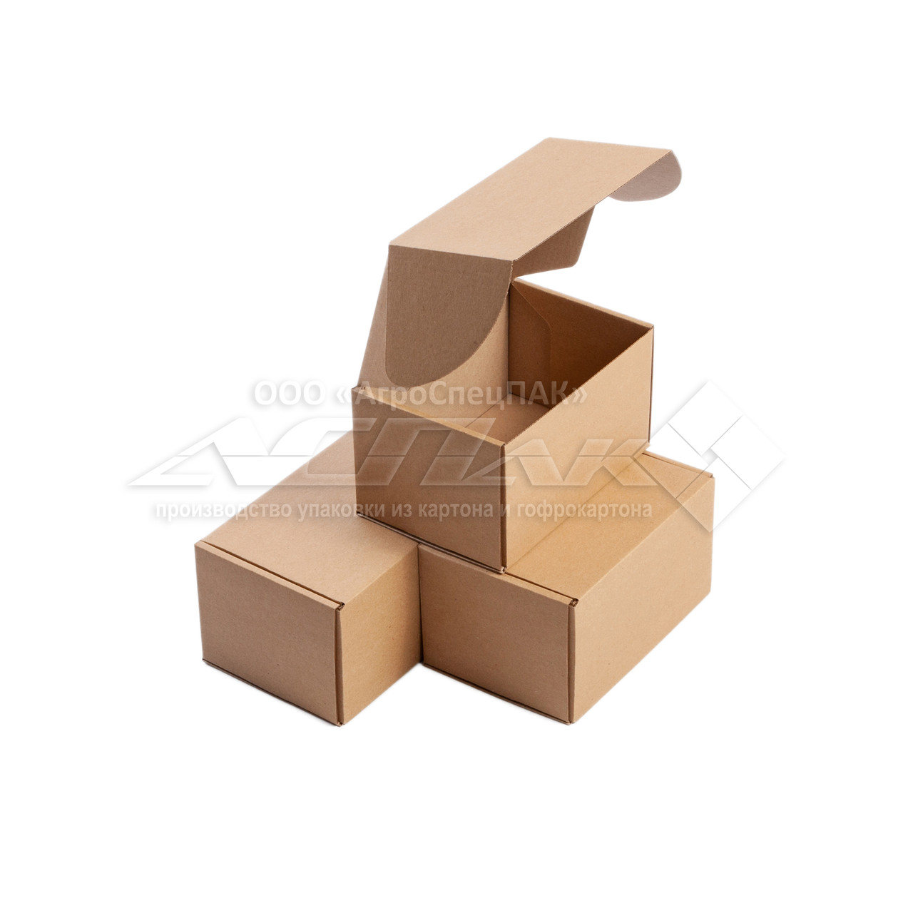 Коробки картонные 155*110*90 бурые, картонные коробки, упаковочные ...