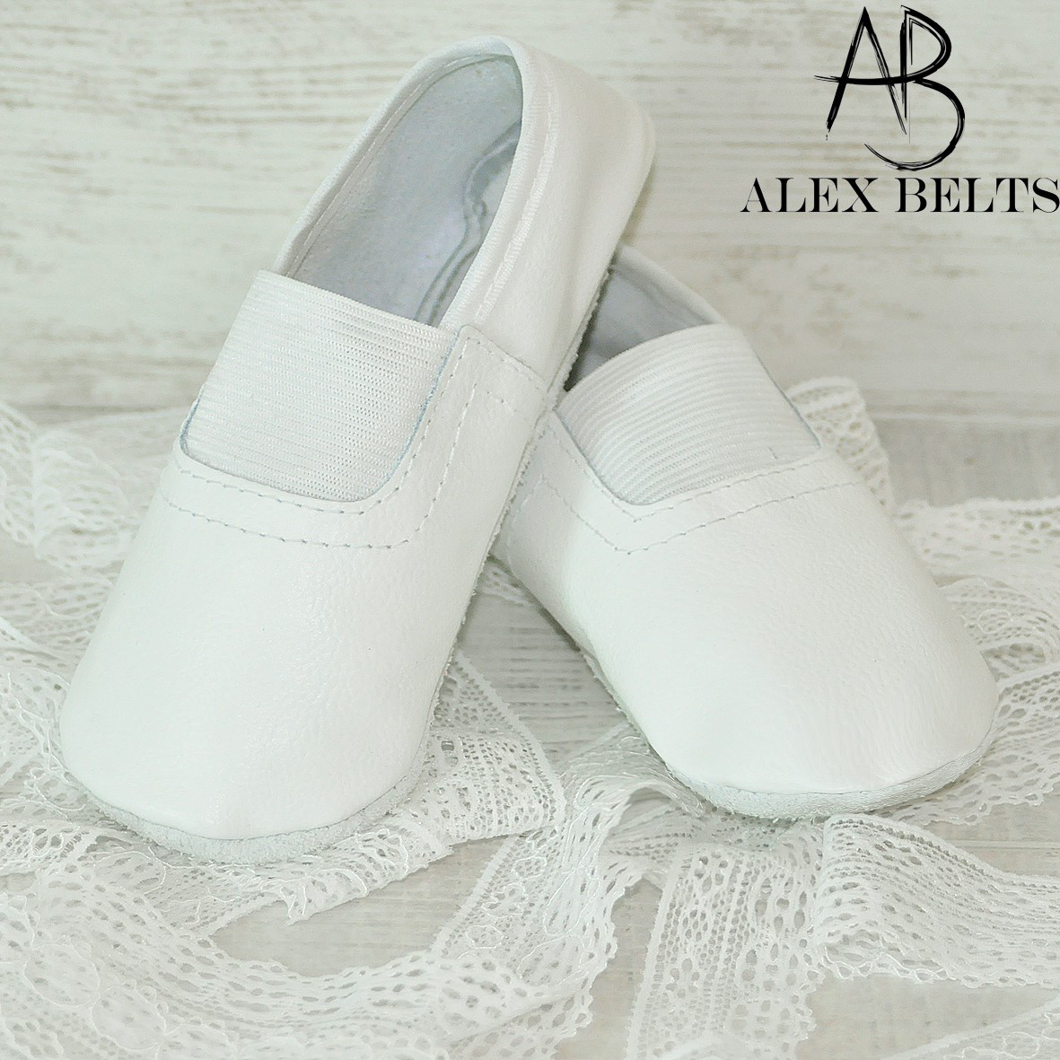 Чешки дитячі хлопчик-дівчинка (білі) шкіряні розміри 14-22