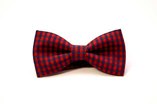 Краватка - метелик чоловіча клітина бордова
