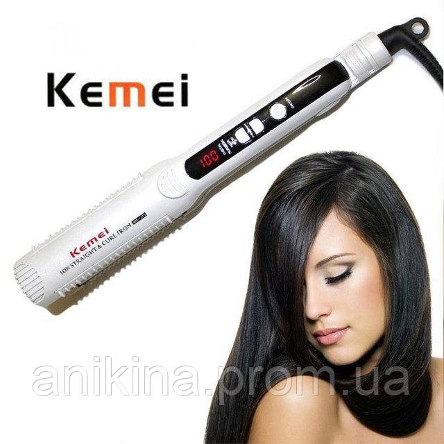 Випрямляч прасочку для волосся Kemei KM1273