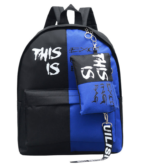 Шкільний тканинний рюкзак з пеналом