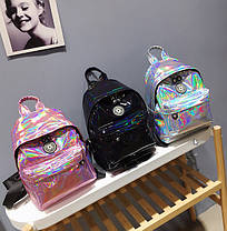 Голографічний рюкзак для модних дівчат, фото 3