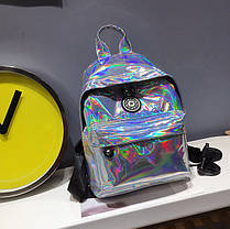 Голографічний рюкзак для модних дівчат, фото 4