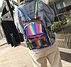 Голографічний рюкзак веселка, фото 6