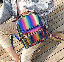 Голографічний рюкзак веселка, фото 2