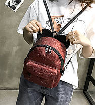 Рюкзак у блискітках із вушками, фото 5