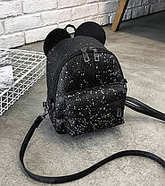 Рюкзак у блискітках із вушками, фото 2