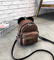 Рюкзак у блискітках із вушками, фото 4