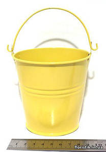 Відерце декоративне 9,5 см. жовте