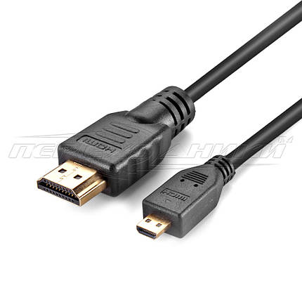 Кабель micro HDMI - HDMI v1.4 High Speed, 3 м, фото 2