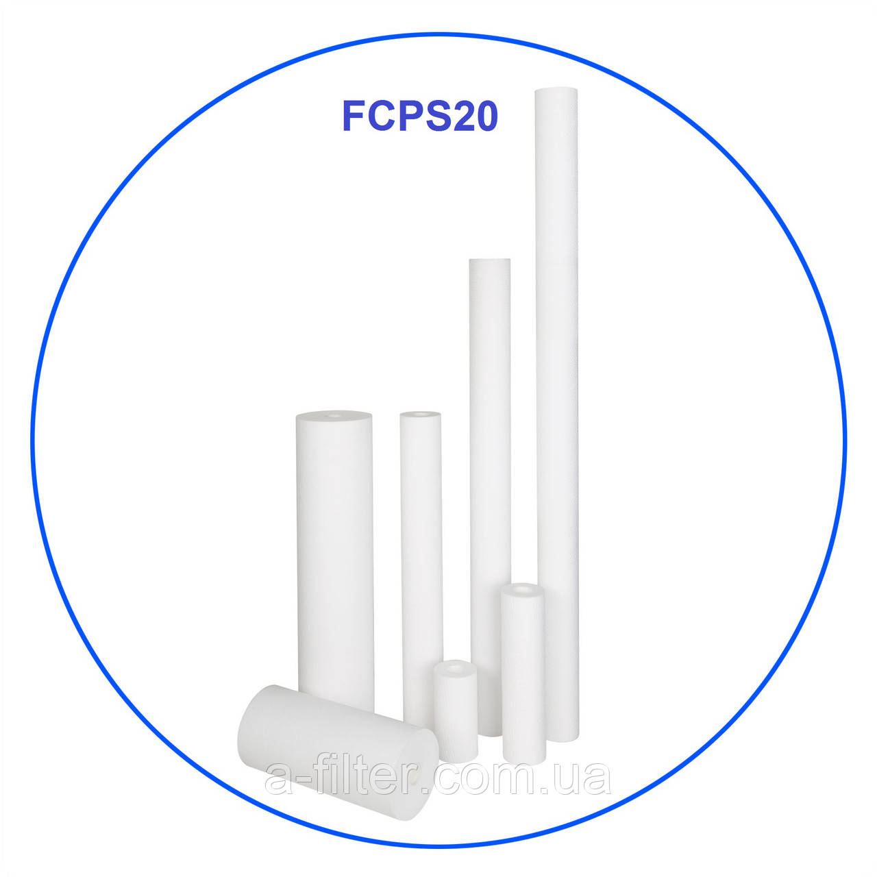 Картридж зі спіненого поліпропілену, 20 мікронів — 9 7/8" x 2 1/2", фото 1