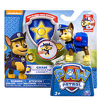 Фігурка Гончик Чейз із рюкзаком-трансформером Щенячий патруль Paw Patrol