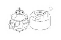 Подвеска, двигатель TOPRAN 108510 на AUDI A6 A4 SKODA SUPERB VW PASSAT