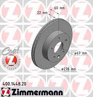 Тормозной диск ZIMMERMANN 400144820 на MERCEDES-BENZ VITO автобус (638)