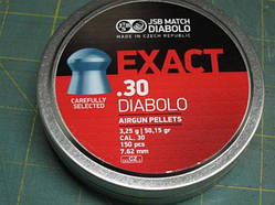Куля для пневматики JSB Diabolo Exact cal.30 (7.62 мм) 3,2 г.(150 шт.)