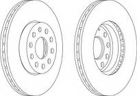 Тормозной диск KAMOKA 1032436 на SEAT LEON TOLEDO AUDI A3 SKODA OCTAVIA SUPERB VW BEETLE CADDY GOLF JETTA