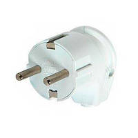 Вилка побутова e.plug.angle.007.16,з з/к, 16А кутова біла