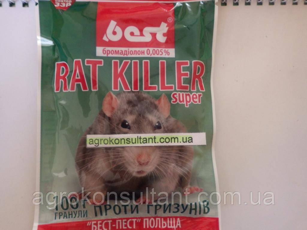 Rat Killer, Рат Кіллер, 100 г — родіцид, отрута, гранули від щурів, мишей, гризунів.