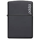 Запальничка бензинова Zippo 218 ZL BLACK MATTE (Чорна матова)., фото 2