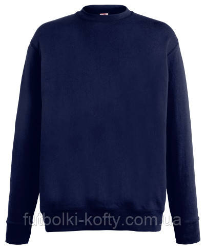 Світшот чоловічий синій светр легкий (глибокий темно-синій) Lightweight set-in sweat Fruit of the Loom,XL