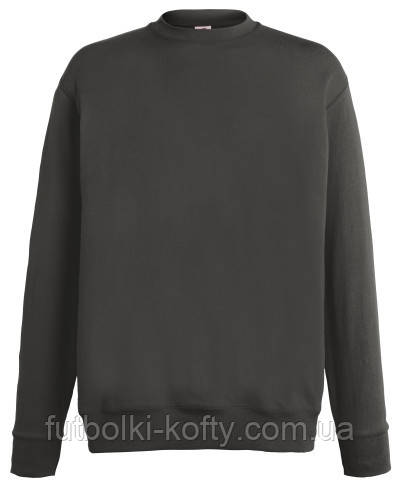 Світшот чоловічий сірий светр легкий (світлий графіт) Lightweight set-in sweat Fruit of the Loom,XL
