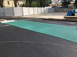 Начало укладки зеленого цвета