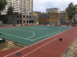 Разметка под футбол готова