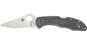 Ніж Spyderco Delica4 Flat Ground Grey