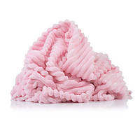 Плюш Minky stripes ніжно-рожевий