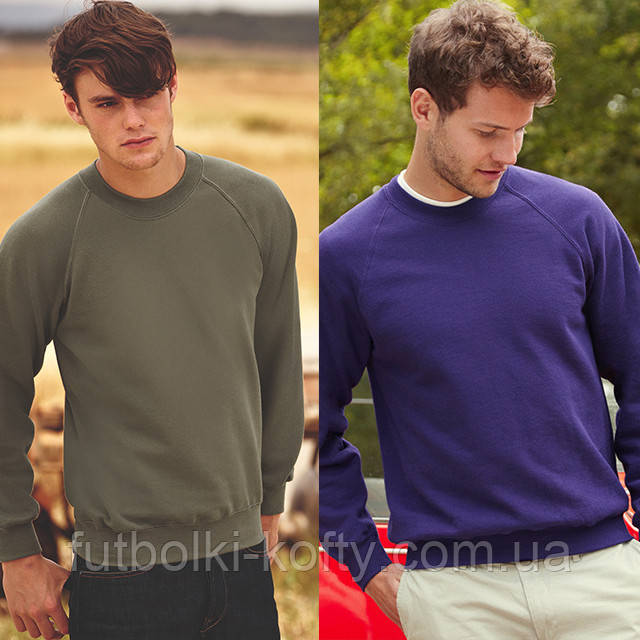 Чоловічий Класичний Реглан Fruit Of The Loom 62-216-0, фото 1