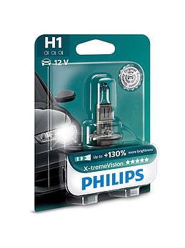 Галогенна лампа Philips X-tremeVision +130% H1 12V 12258XVB1 (1шт.)
