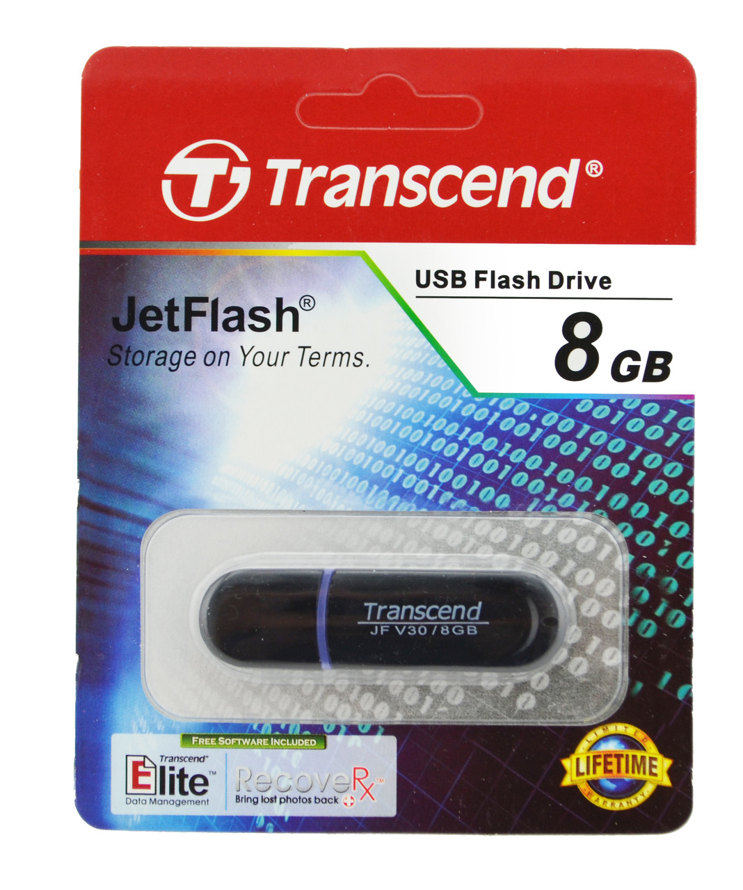 Флеш память (флешка) USB Transcend JetFlash 350 8GB - фото 1 - id-p745051998