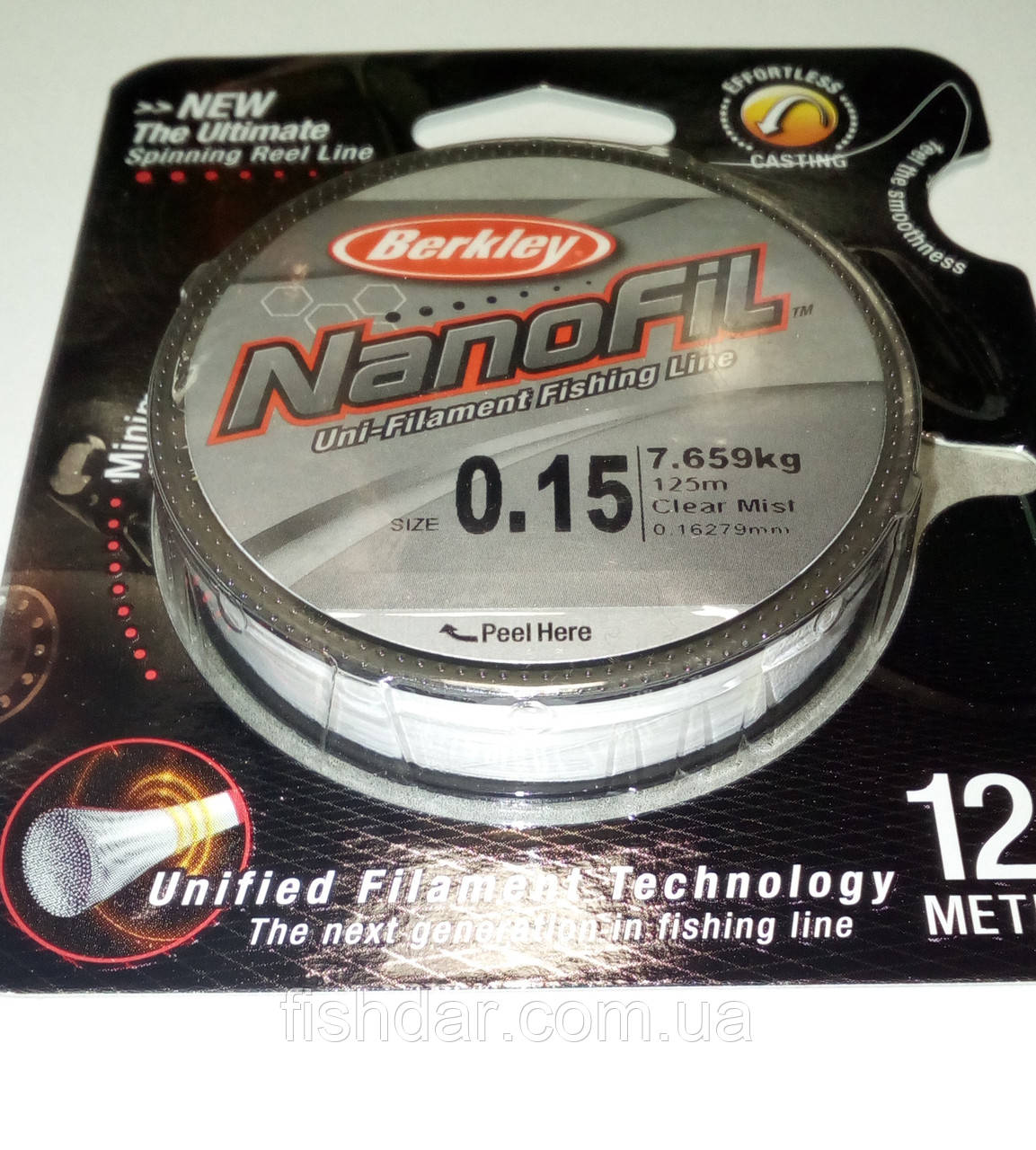 Шнур Berkley Nanofil 0.15 125м: продажа, цена в Измаиле. Лески и поводки от  Рыболовный ДАР - 745053402