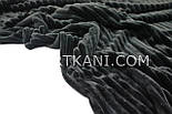 Minky Stripes плюш-чорні кольори 100*80 см Noс-8, фото 2