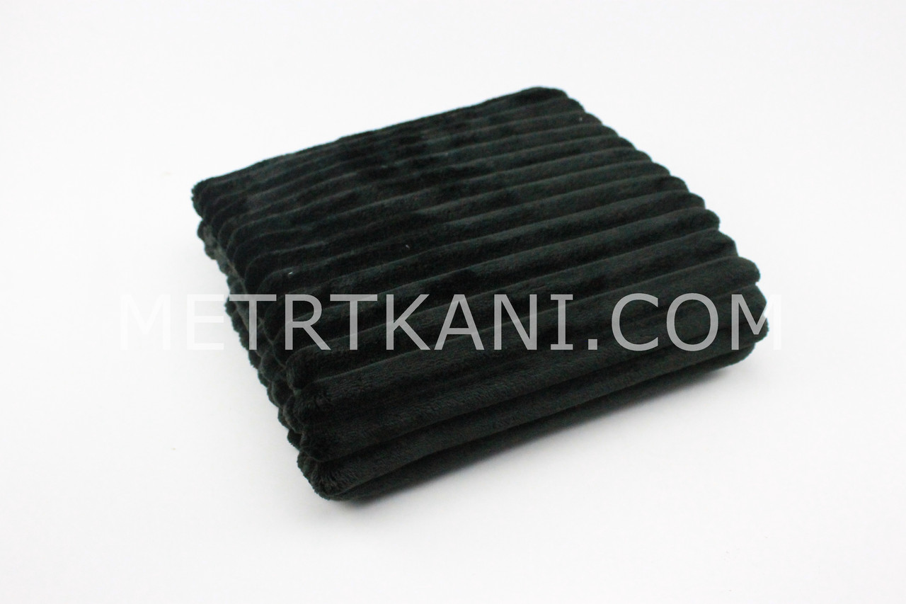 Minky Stripes плюш-чорні кольори 100*80 см Noс-8