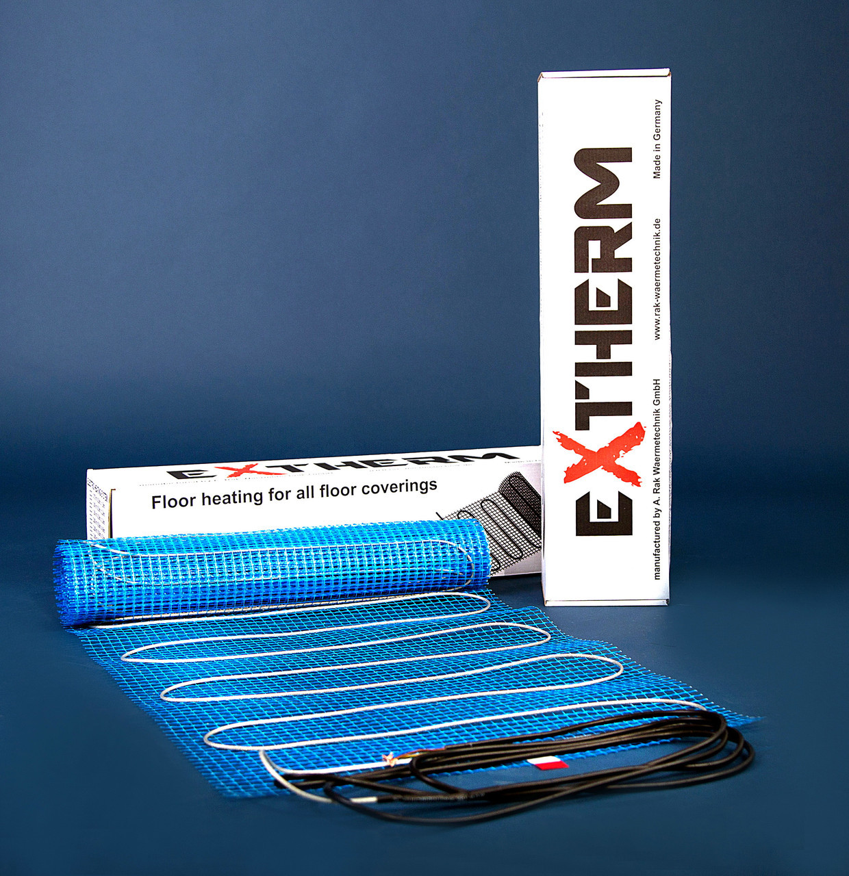 Нагрівальний мат двожильний EXTHERM ET ECO 500-180 Розмір 500х10000 мм Потужність 900 Вт. Клас захисту IPX7