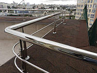 Поручні огорожі Драбини з неіржавкої сталі Скляні огорожі (перила зі скла) балконів, терас