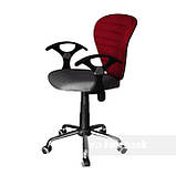 Дитяче комп'ютерне крісло FunDesk LST7 GREY-RED, фото 2