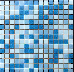 Блакитна мозаїка для басейну на паперовій основі Vivacer GLmix9