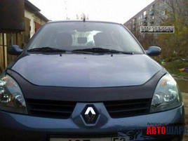 Дефлектор капоту, мухобойка Renault Clio Symbol з 2001-2008 р. в. VIP