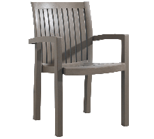 Крісло Papatya Нета сіро-коричневий