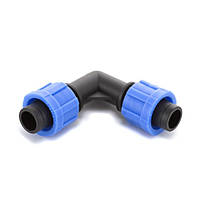 Кут затискний ЕТ-0117 для краплинної стрічки застосовується для побудови систем крапельного поливу