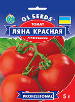 Томат Ляна Червона урожайний сорт низькорослий суперранній дуже смачний щільний, упаковка 5 г