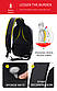 Стильний однолямковий рюкзак для бізнесу та подорожей Arctic Hunter XB00049, вологозахищений, 8 л, фото 5
