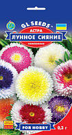 Астра Місячна Сяйво-сортотип помпонна ефективна контрасна букетна суміш, паковання 0,3 г